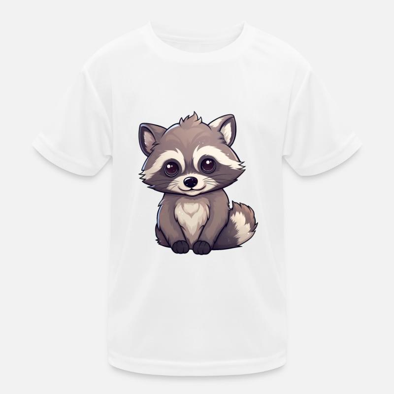 Waschbär Kinder Funktions-T-Shirt