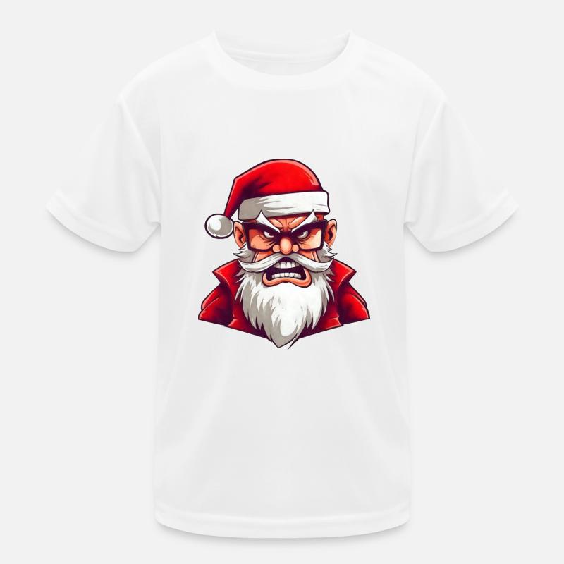 Fun Angry Santa T-shirt sport Enfant