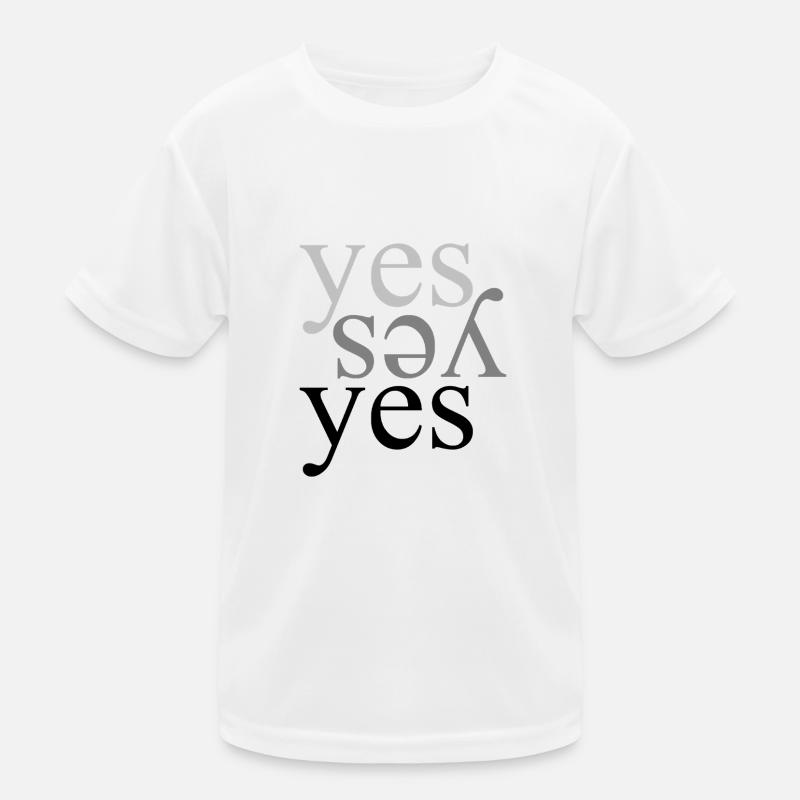yes - Ja Kinder Funktions-T-Shirt