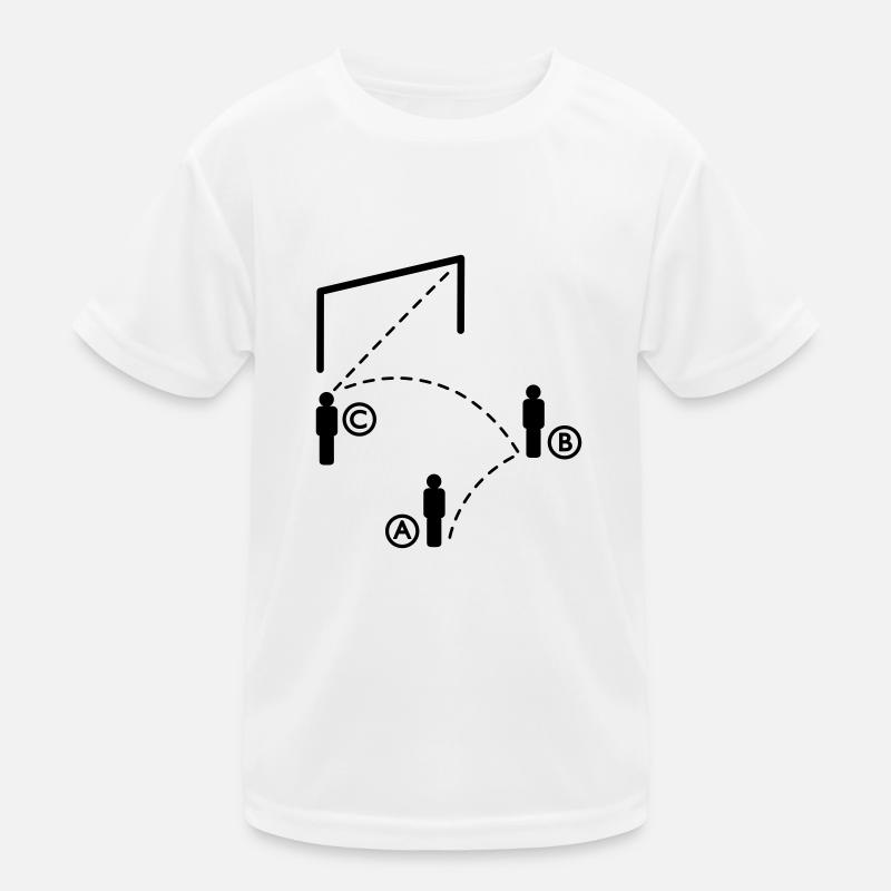 Fussball ABC Kinder Funktions-T-Shirt