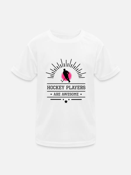 Hockey players are awesome - Kids Functional T-Shirt - white