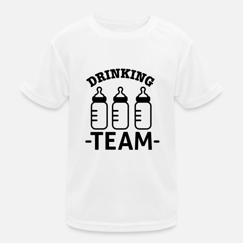 Babyflasche Kinder Funktions-T-Shirt