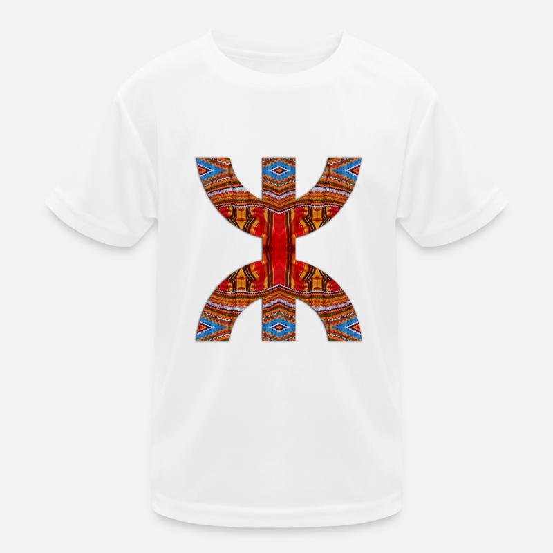 Z IMAZIGHEN TIFINAGH KABYLE FABRICS Kids Functional T-Shirt