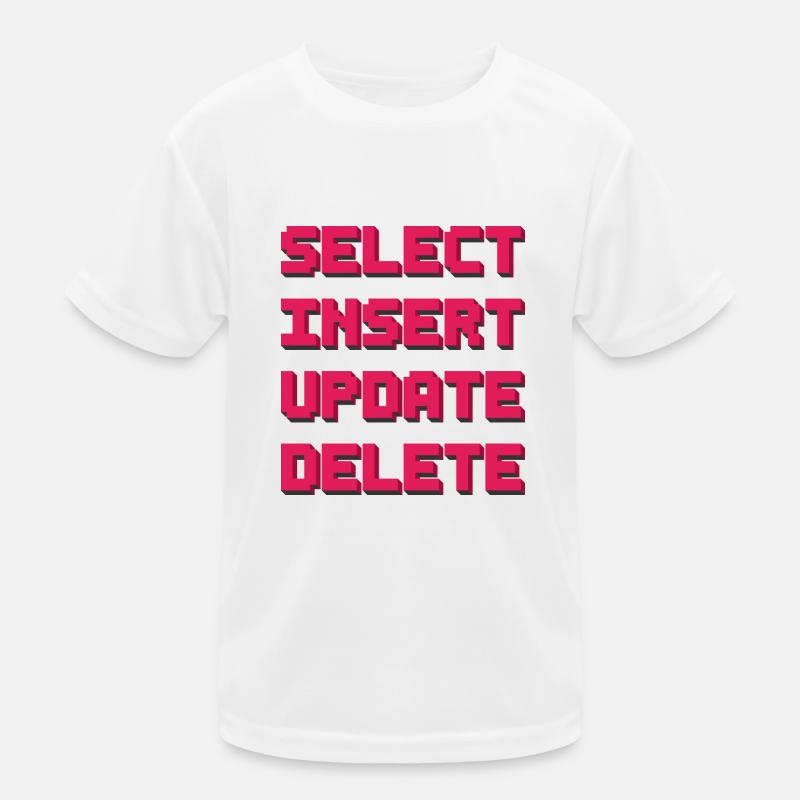 SQL pixelart red Kinder Funktions-T-Shirt