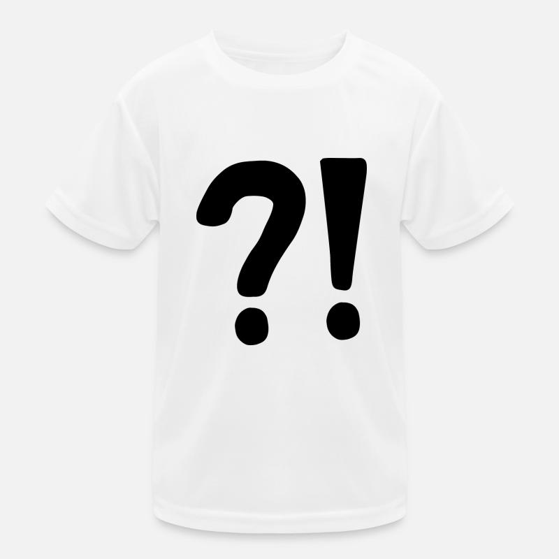 | question mark Exclamation point | | icon Confused Kids Functional T-Shirt