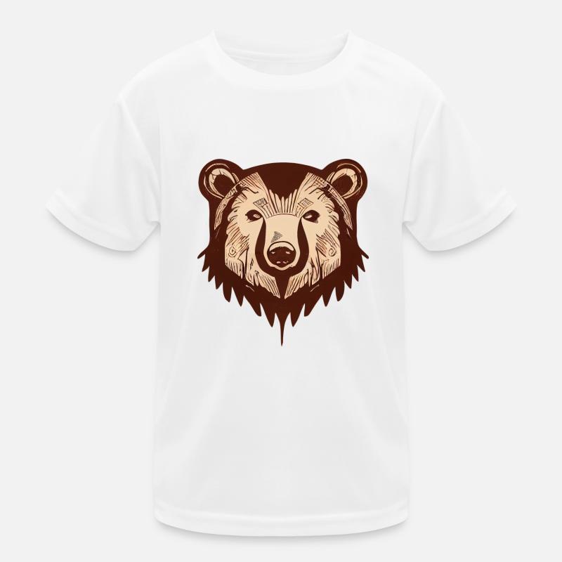 Brown bear Kids Functional T-Shirt