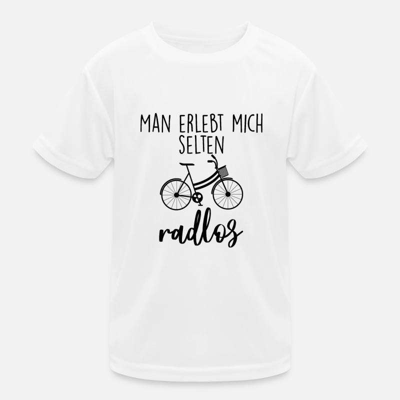 ich bin selten radlos Kinder Funktions-T-Shirt