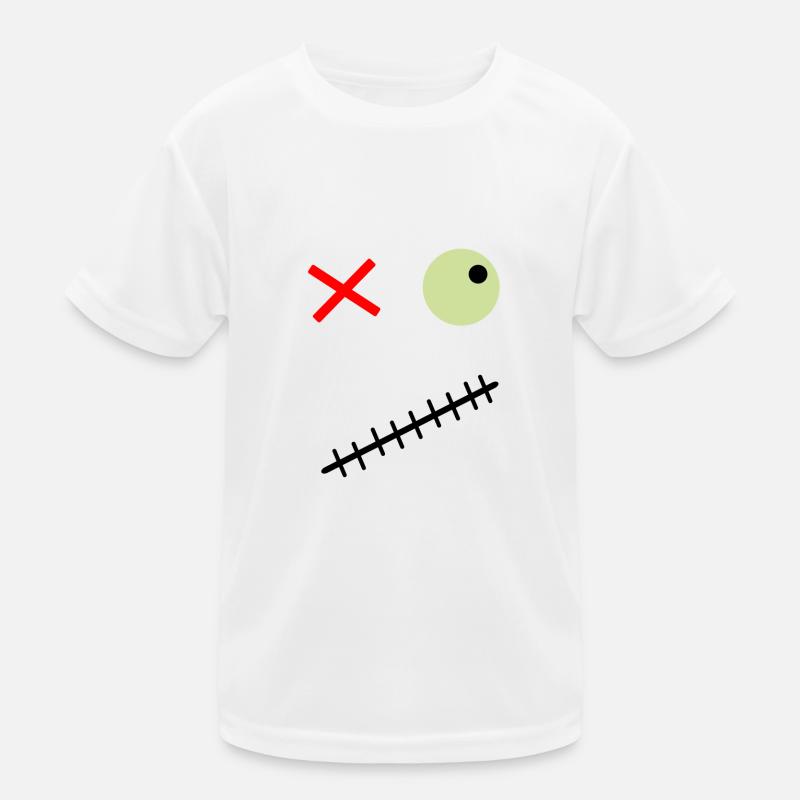 Visage terrifiant avec un œil vert T-shirt sport Enfant