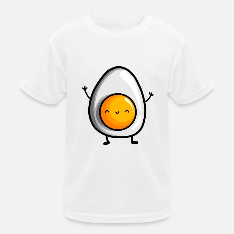 cute egg design Kids Functional T-Shirt