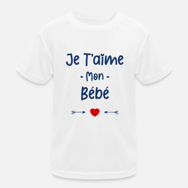 Je t'aime mon Bébé T-shirt sport Enfant