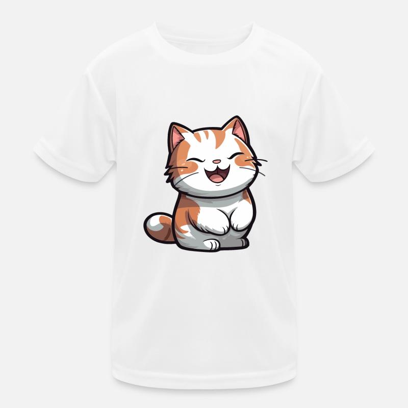 Katze Kinder Funktions-T-Shirt