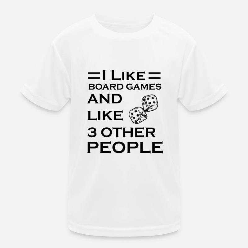 boardgame chess backgammon game night Kinder Funktions-T-Shirt