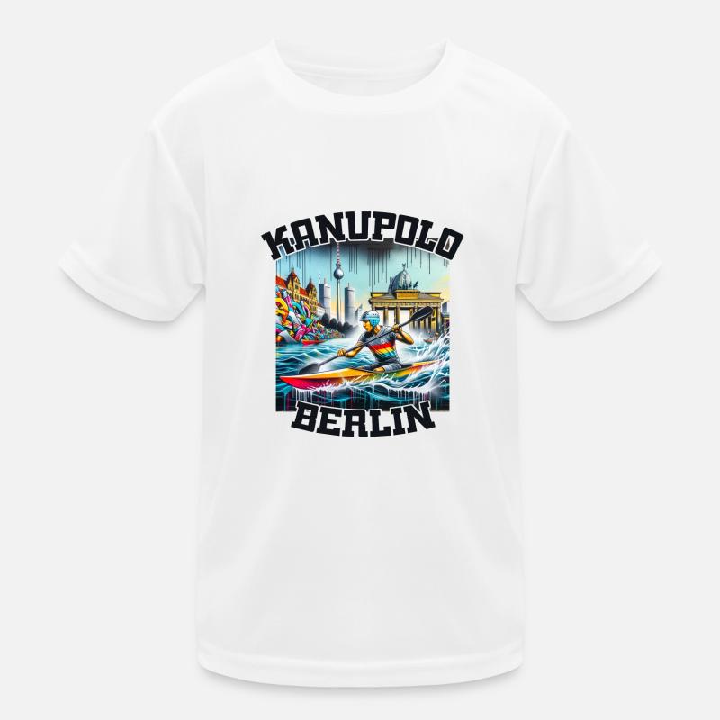 Kanupolo Berlin Graffiti Kinder Funktions-T-Shirt
