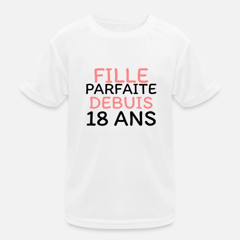 fille parfaite depuis 18 ans T-shirt sport Enfant