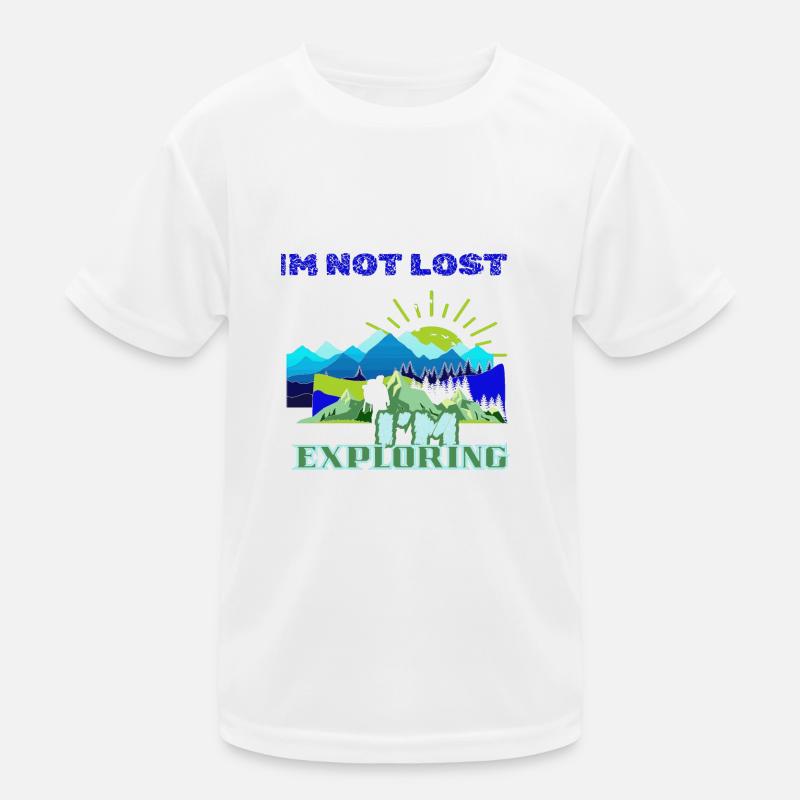 exploring but never lost artsy design Kids Functional T-Shirt