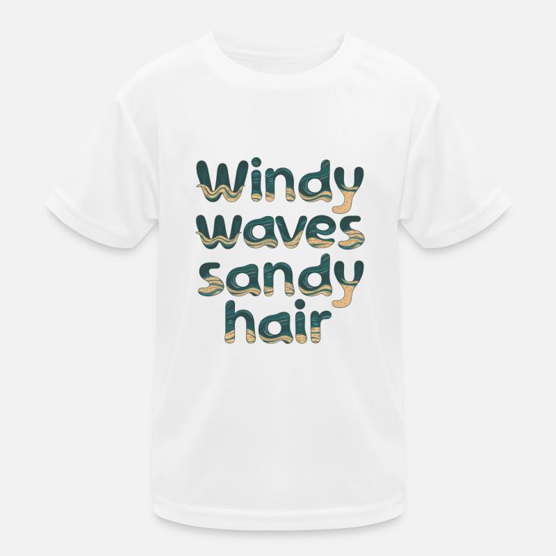 windy waves Kinder Funktions-T-Shirt