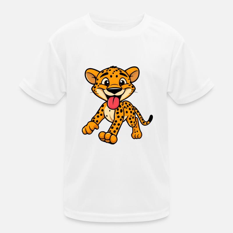 Vibrant Leopard Spots Kids Functional T-Shirt
