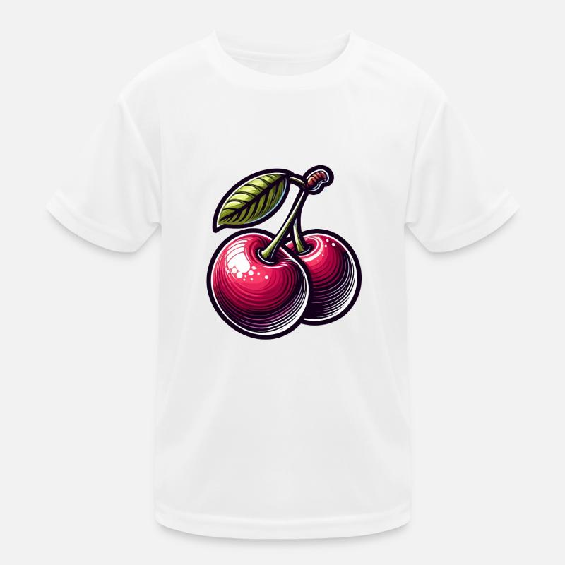 Cerises passion T-shirt sport Enfant