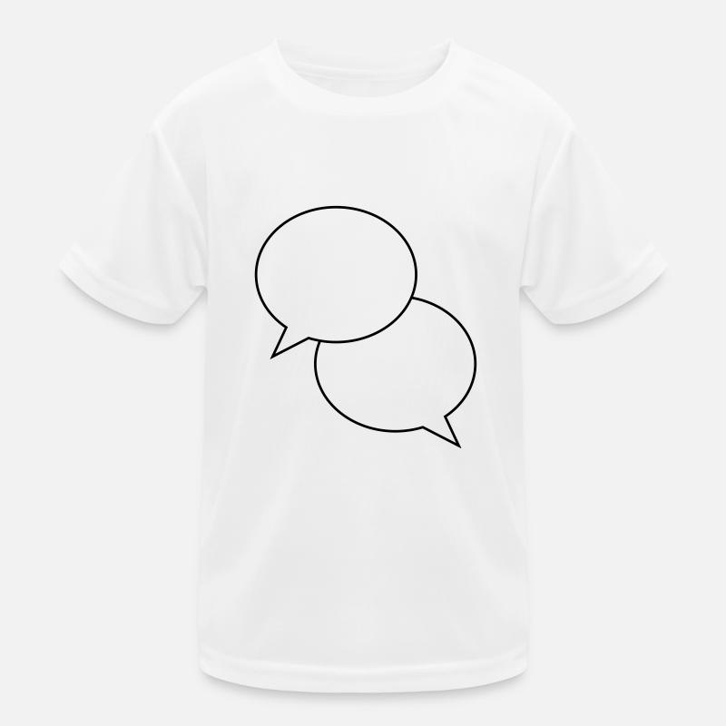 conception de bulles vocales T-shirt sport Enfant