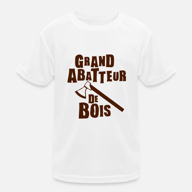 grand abatteur bois expression T-shirt sport Enfant