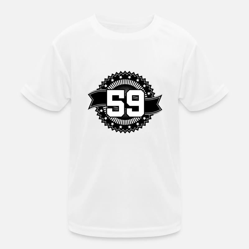 59 Number Emblem Kids Functional T-Shirt