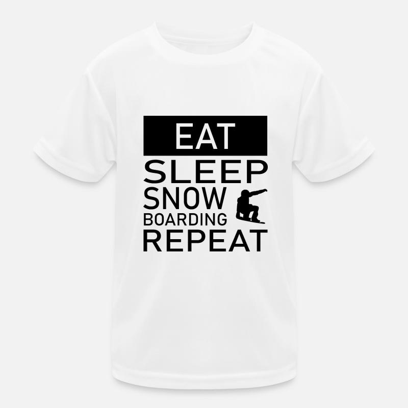 Snowboard Snowboarder Kids Functional T-Shirt
