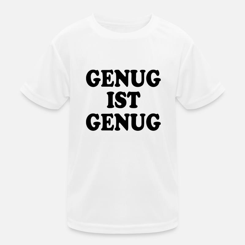 Genug ist genug Kinder Funktions-T-Shirt