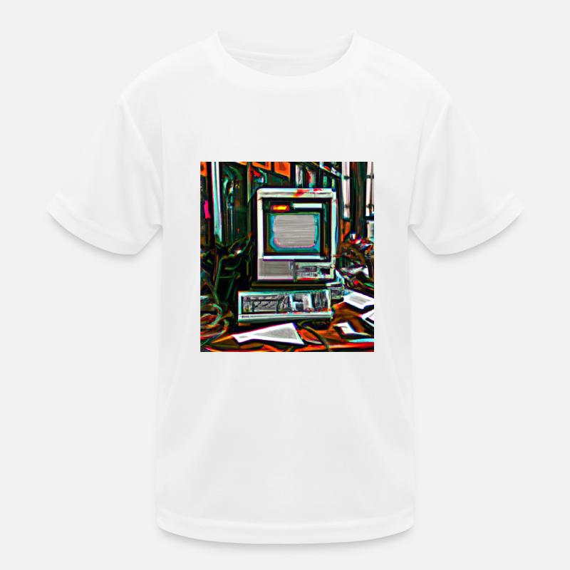 Old Digital Art Computer Kids Functional T-Shirt