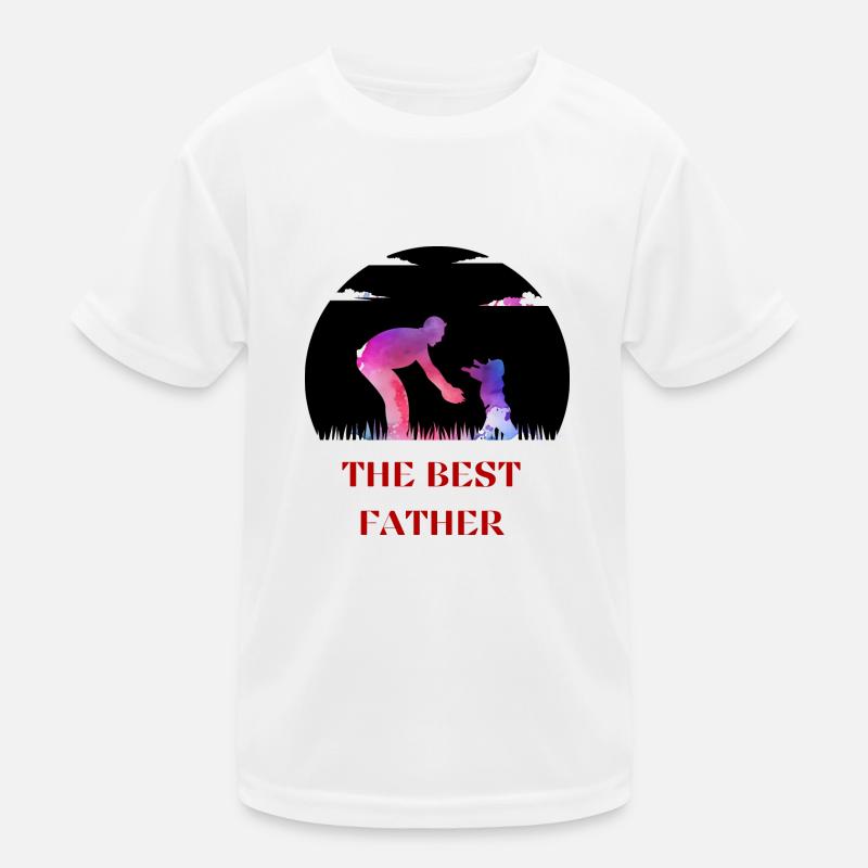 Bester Papa Kinder Funktions-T-Shirt
