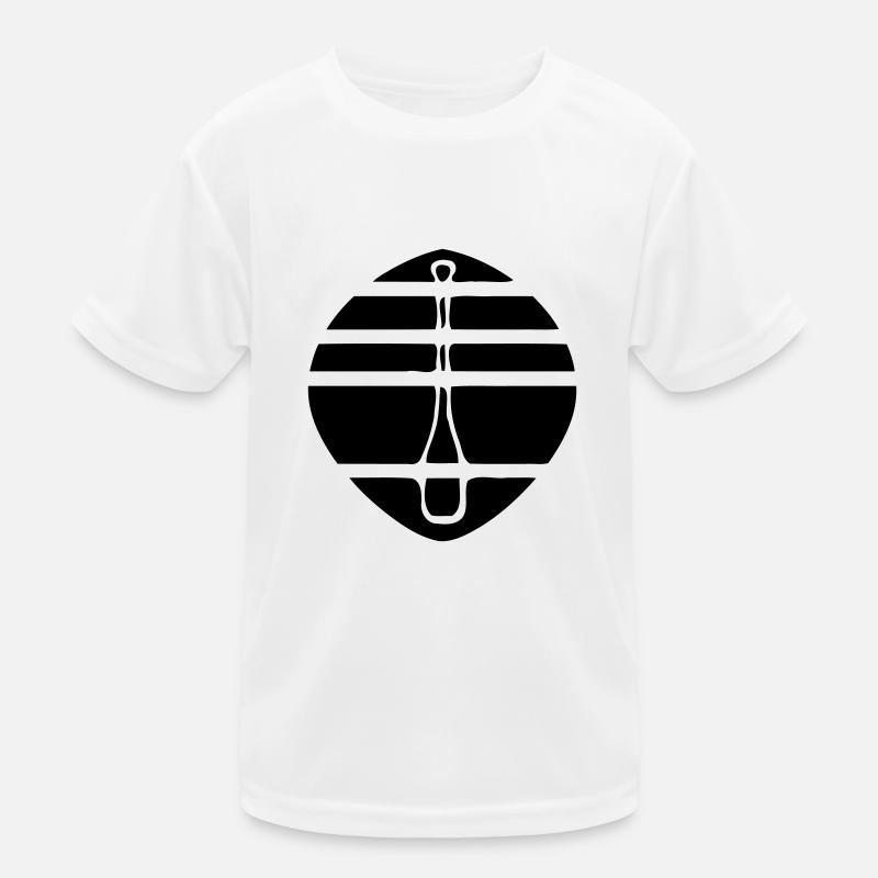 black paddle logo Kids Functional T-Shirt