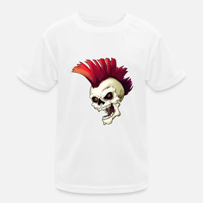 Punk Skull Kinder Funktions-T-Shirt