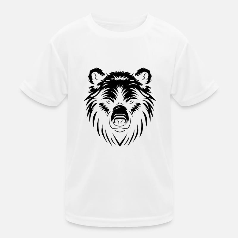 Bear Logo Stylized Kids Functional T-Shirt