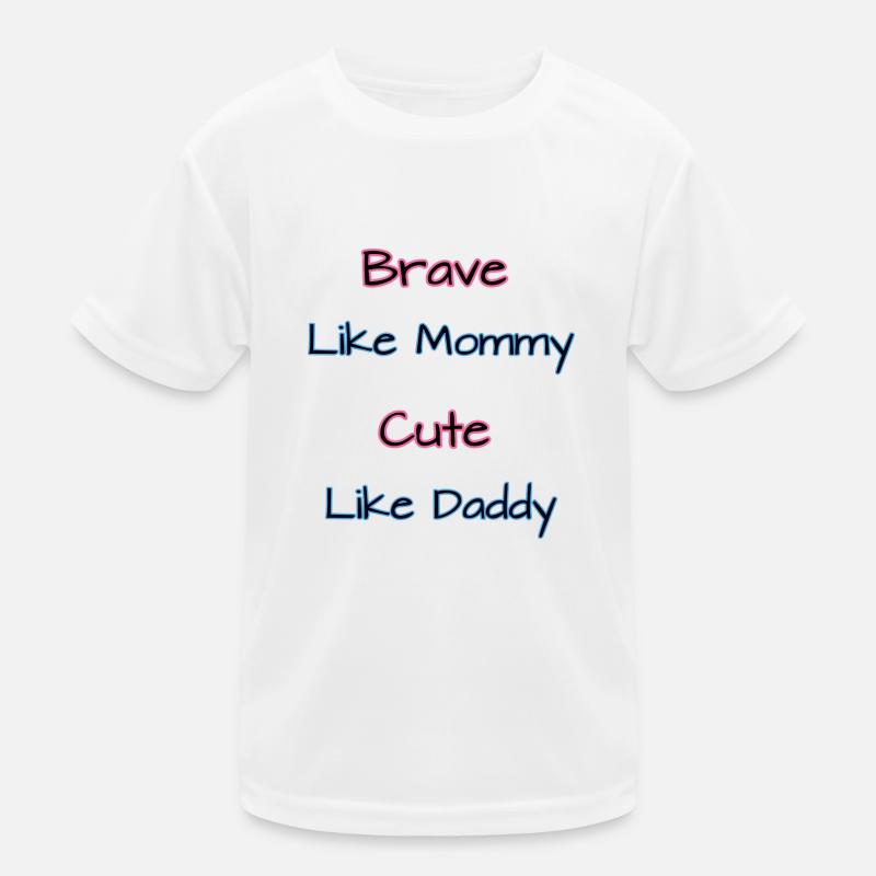 Courageuse comme maman T-shirt sport Enfant