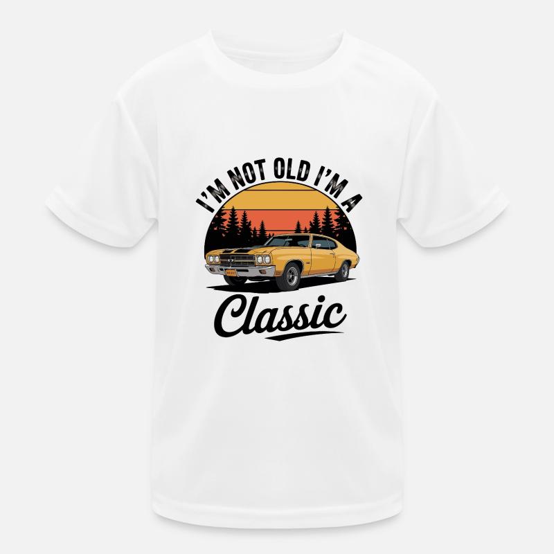 Ich bin nicht alt, ich bin ein klassischer Oldtimer Kinder Funktions-T-Shirt