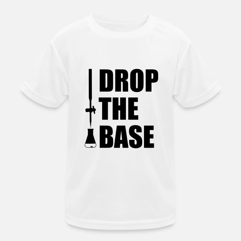 Drop the Base! - Kinder Funktions-T-Shirt - Weiß
