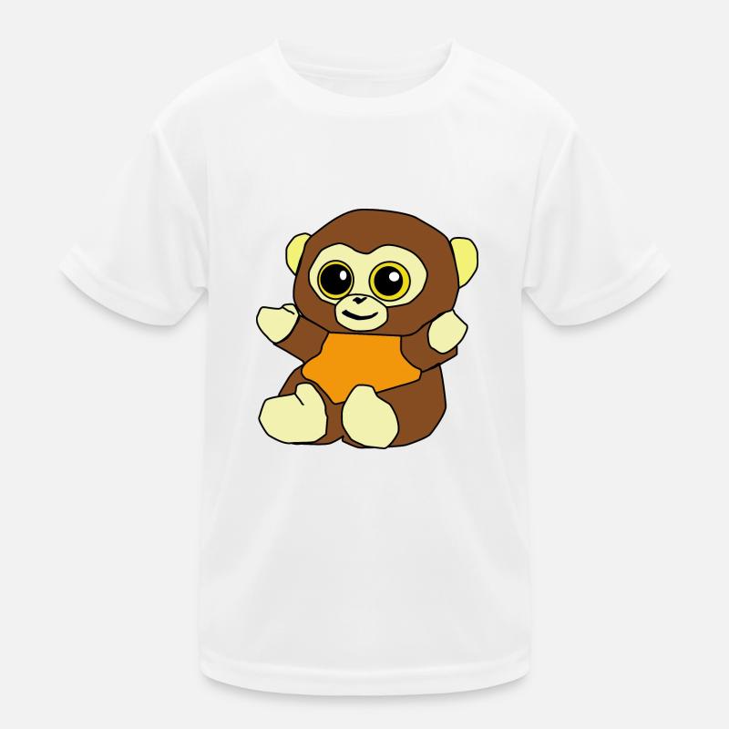 Cute monkey cartoons animal Kids Functional T-Shirt
