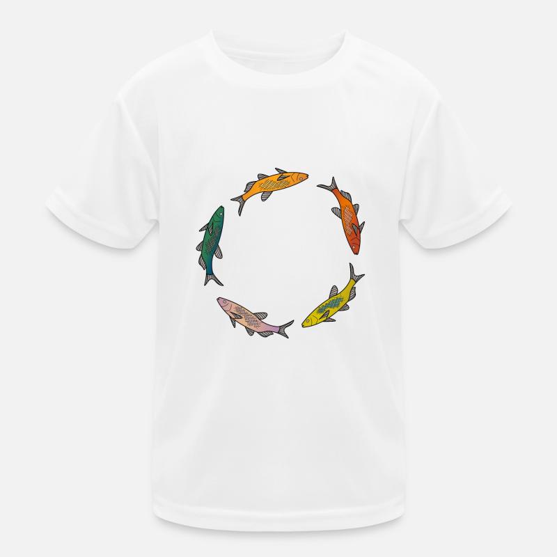 Fische bunt Kinder Funktions-T-Shirt