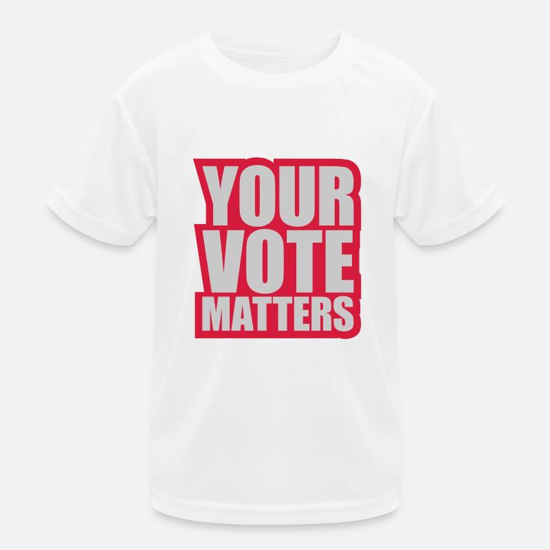 votre vote compte citation T-shirt sport Enfant