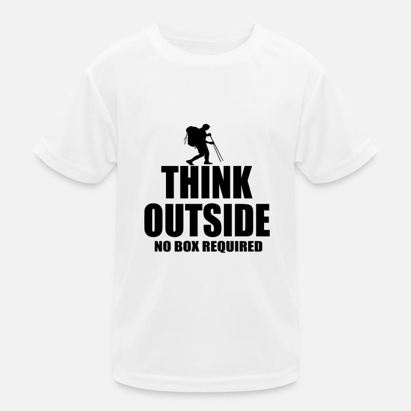 Denken Sie an ein Wanderzitat Kinder Funktions-T-Shirt