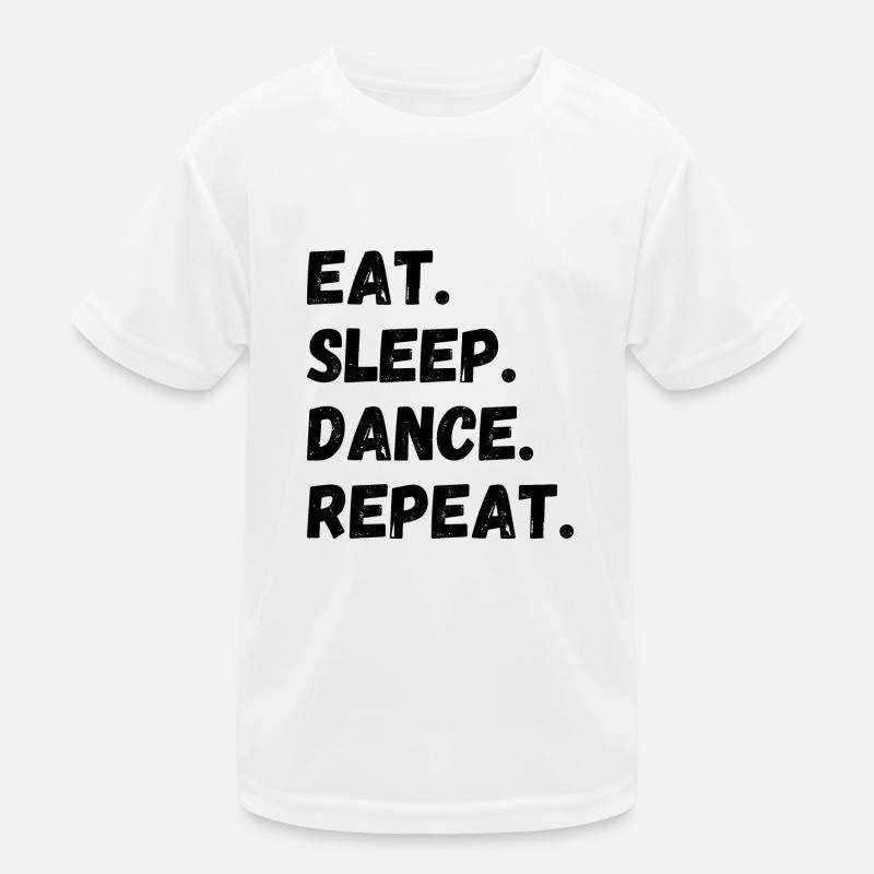 Eat Sleep Dance Repeat Kids Functional T-Shirt