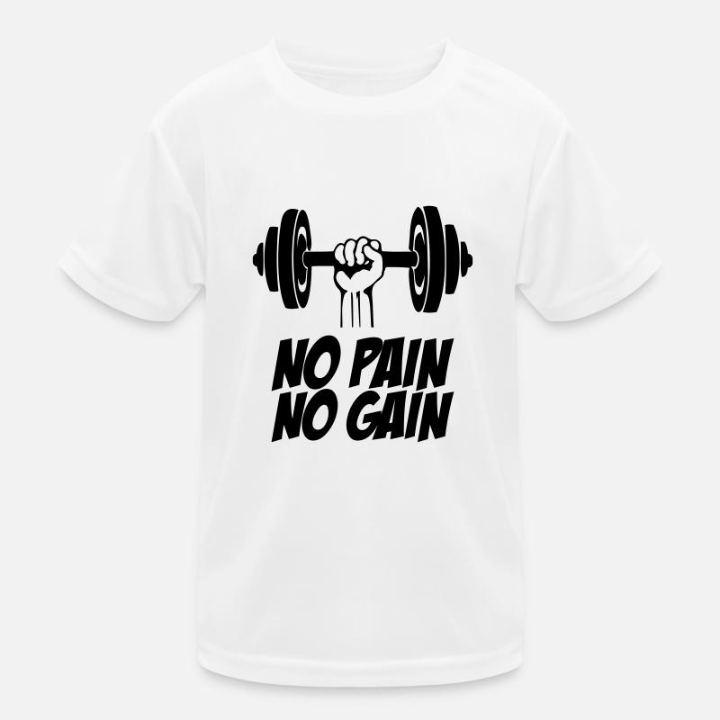 Gain de douleur d’haltère à la main T-shirt sport Enfant