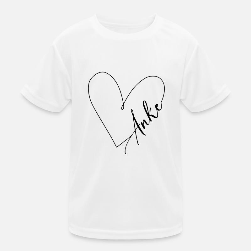 Anke Name Herzlinie Kinder Funktions-T-Shirt