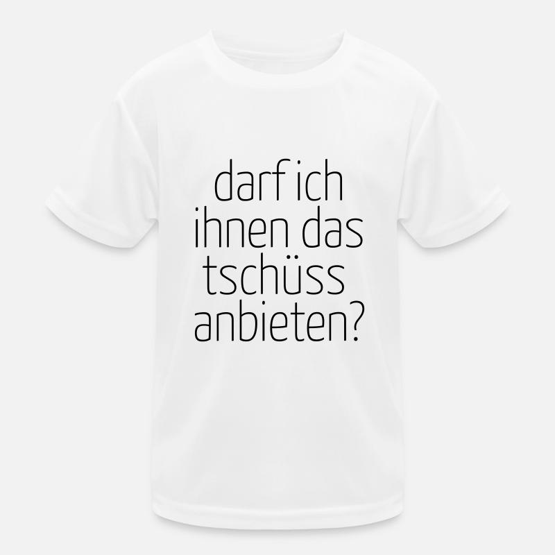 darfichihnedastschüssanbieten Kinder Funktions-T-Shirt