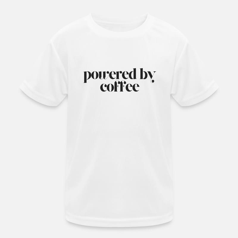 powered by coffee Kids Functional T-Shirt