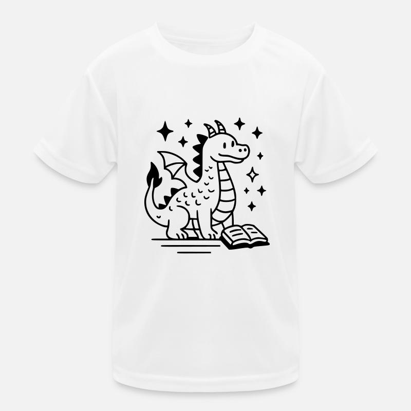 Dragon Drawing Kids Functional T-Shirt