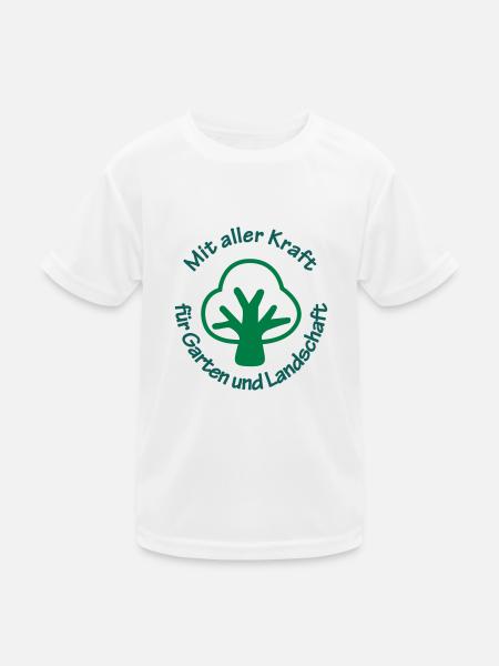 Garten- und Landschaftbau - Kinder Funktions-T-Shirt - Weiß