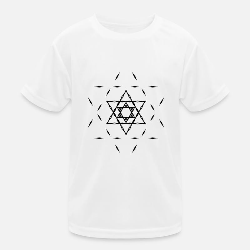 ✡ Hexagram, Magic, Merkaba, David Star, Yin Yang Kids Functional T-Shirt