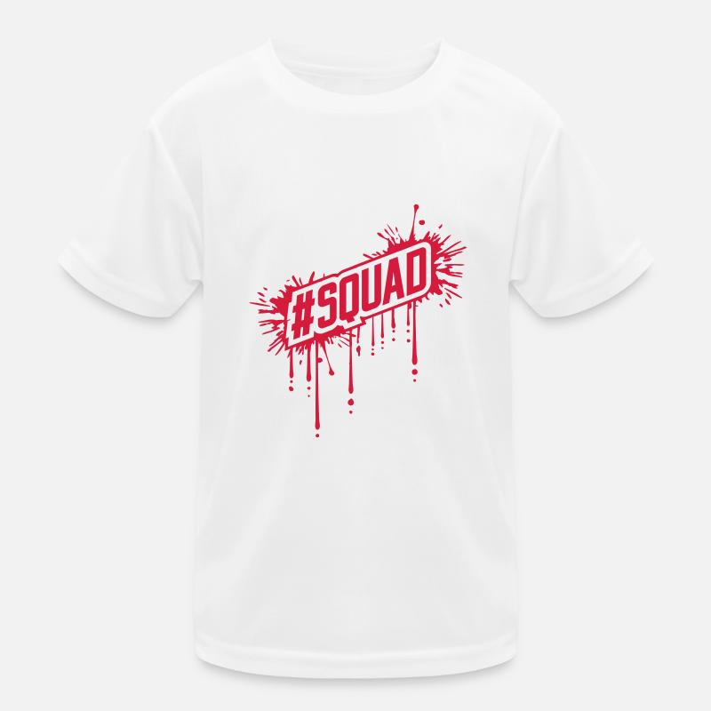 Blut Tropfen SQUAD Kinder Funktions-T-Shirt