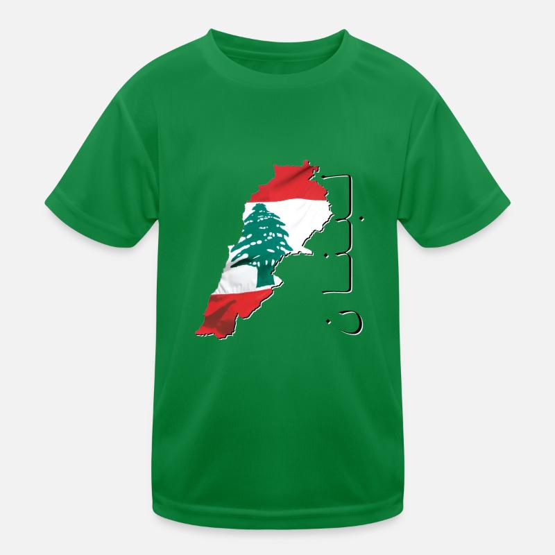 Drapeau du Liban au Liban Carte LB T-shirt sport Enfant