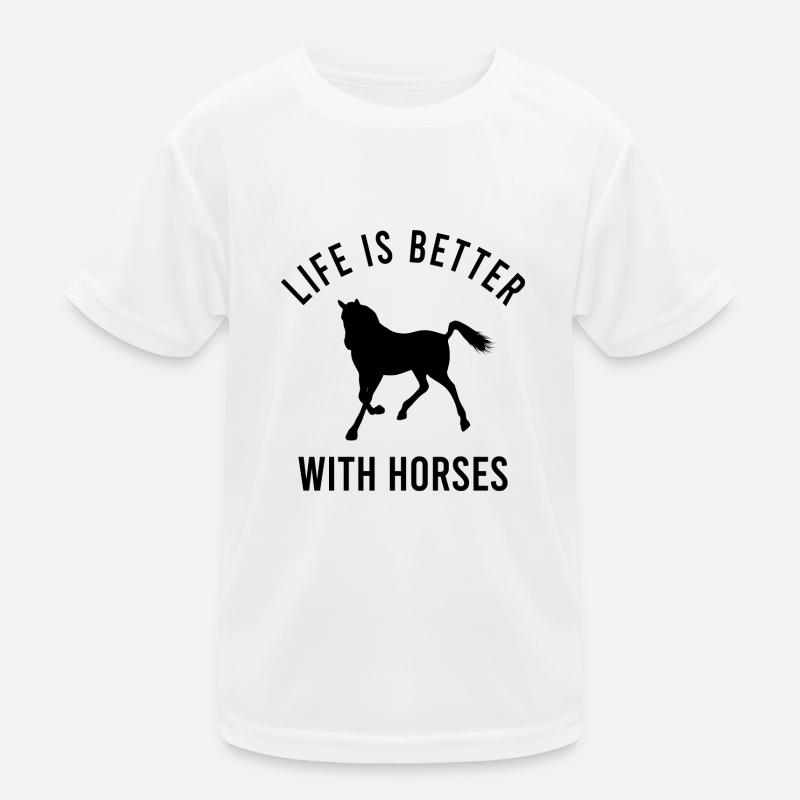 Cooles Pferde reiten Geschenkidee Kinder Funktions-T-Shirt